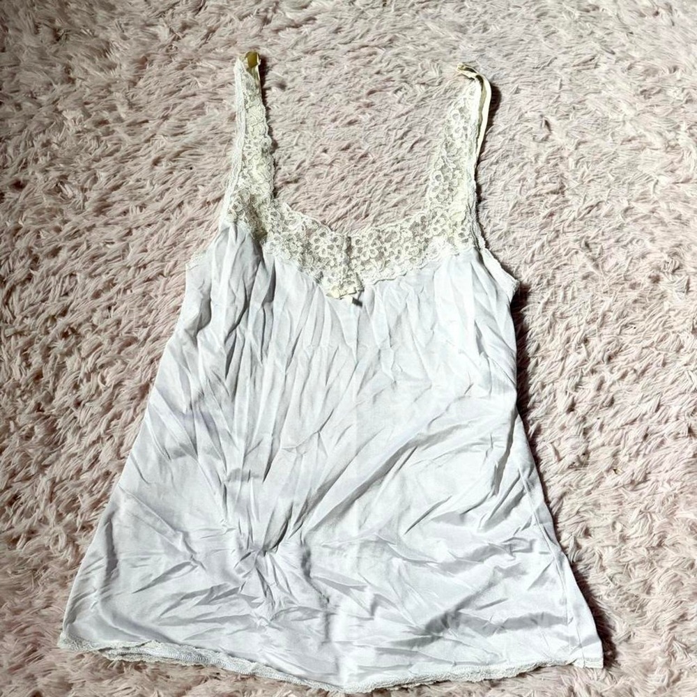 Vintage‎ Delicate Feminine Angel Fairy Core Lace Camisole Tank Womens M Coquette